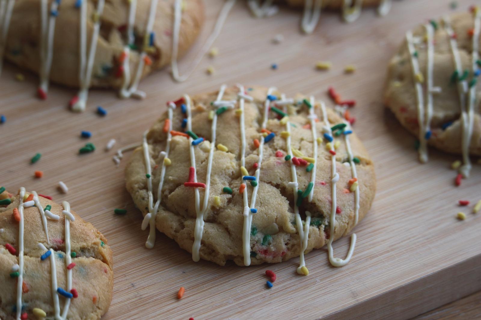 Sprinkle cookie with rainbow sprinkles